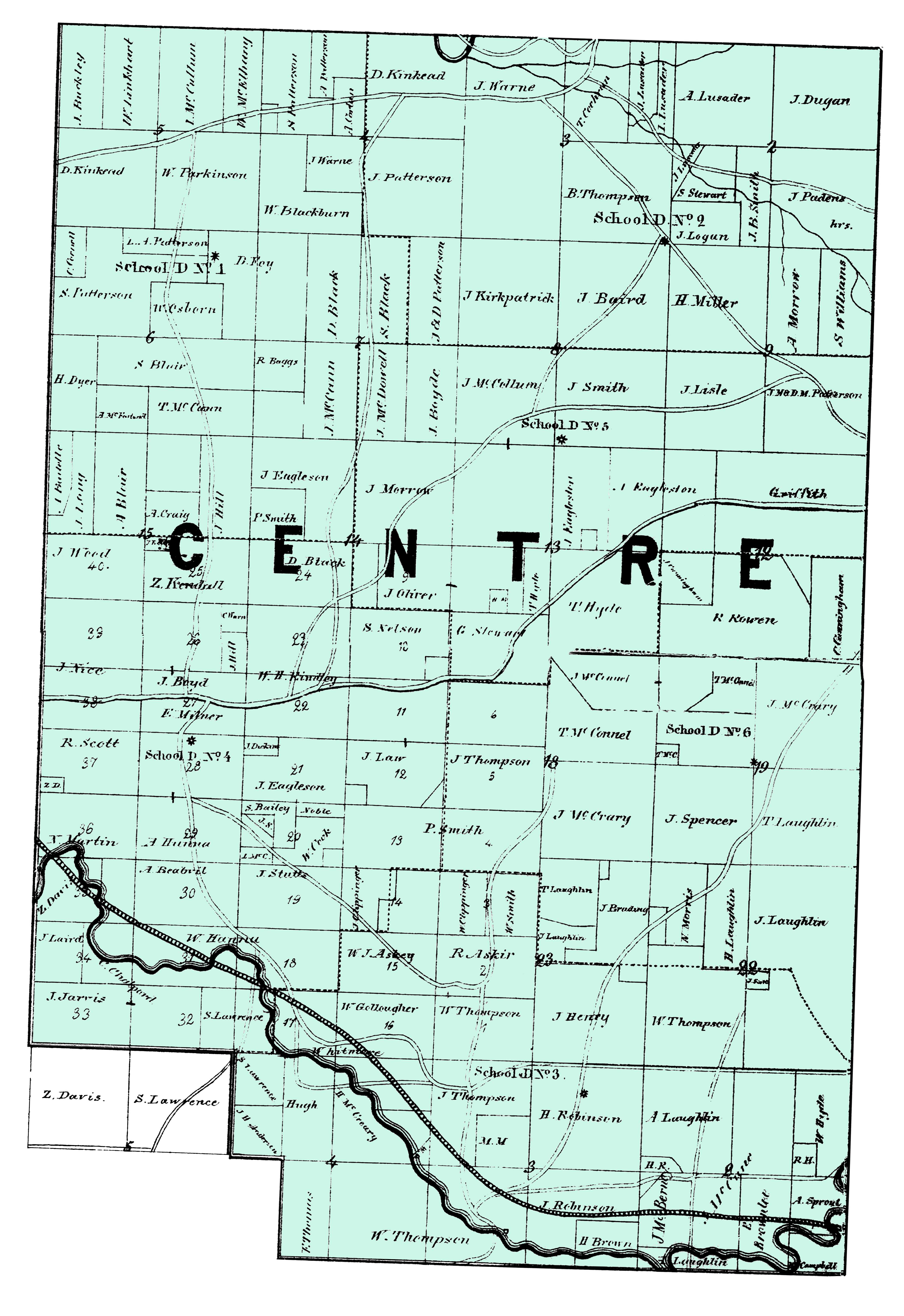 Center Township ownership map preview