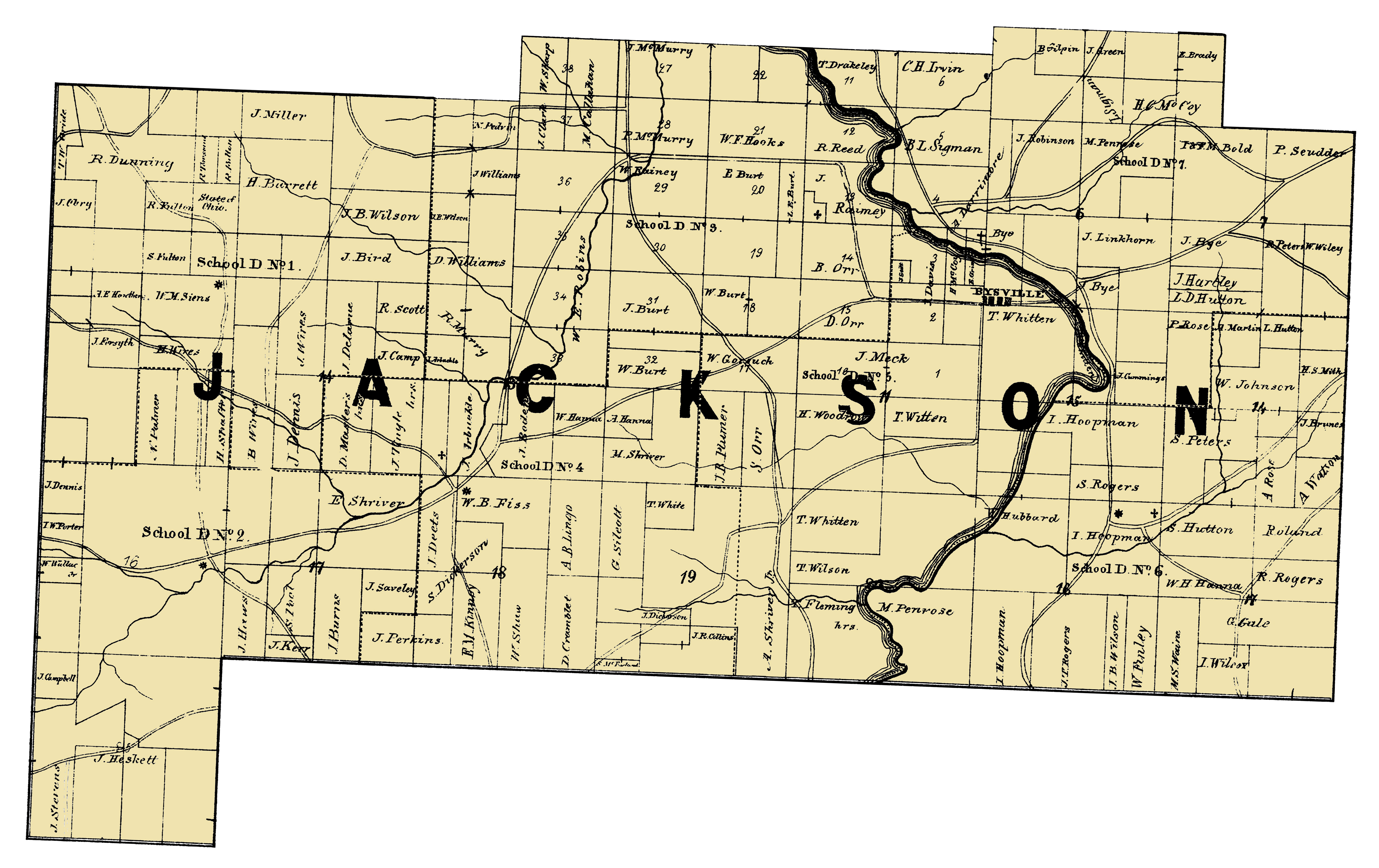 Jackson Township ownership map preview