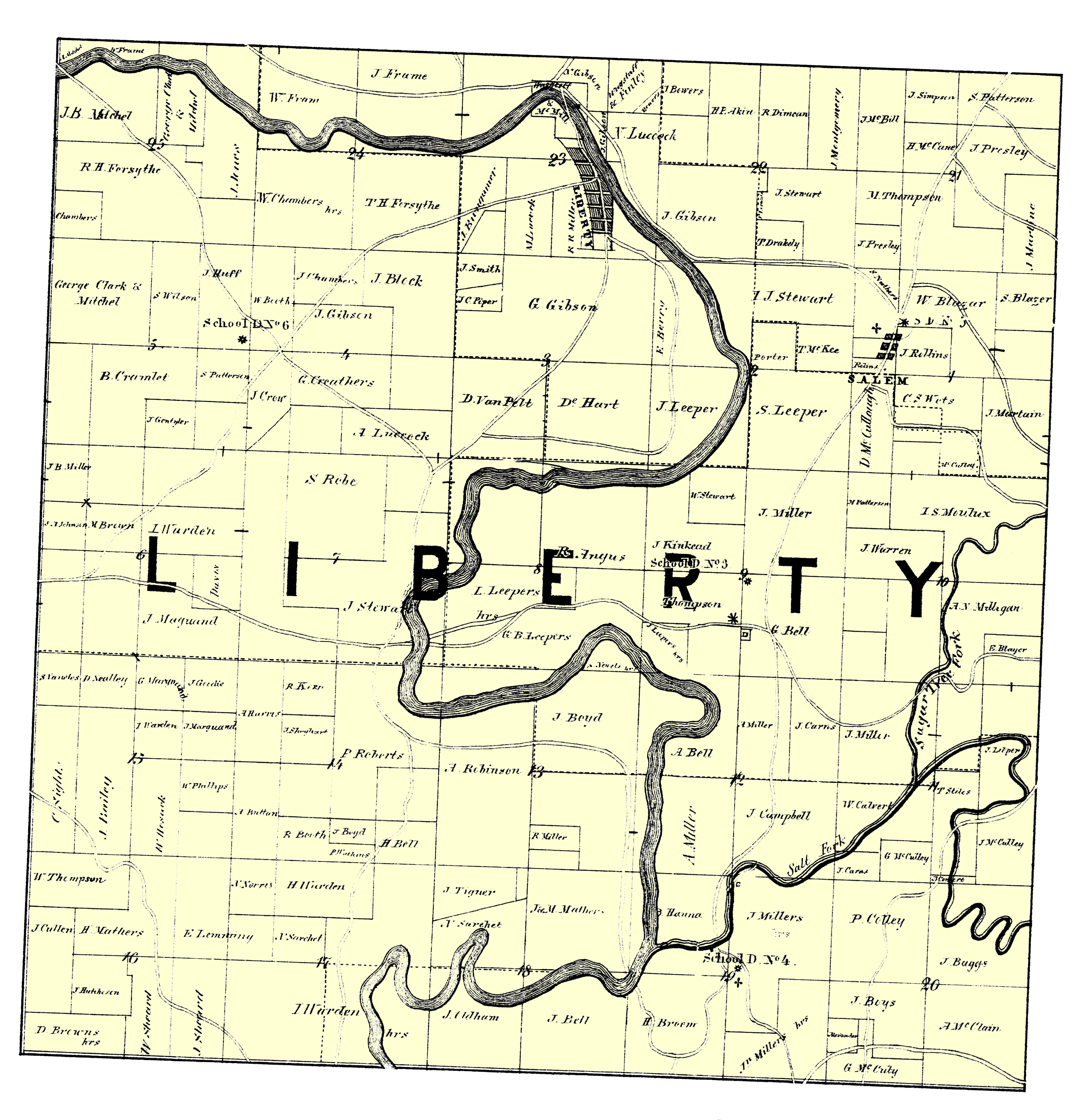 Liberty Township ownership map preview