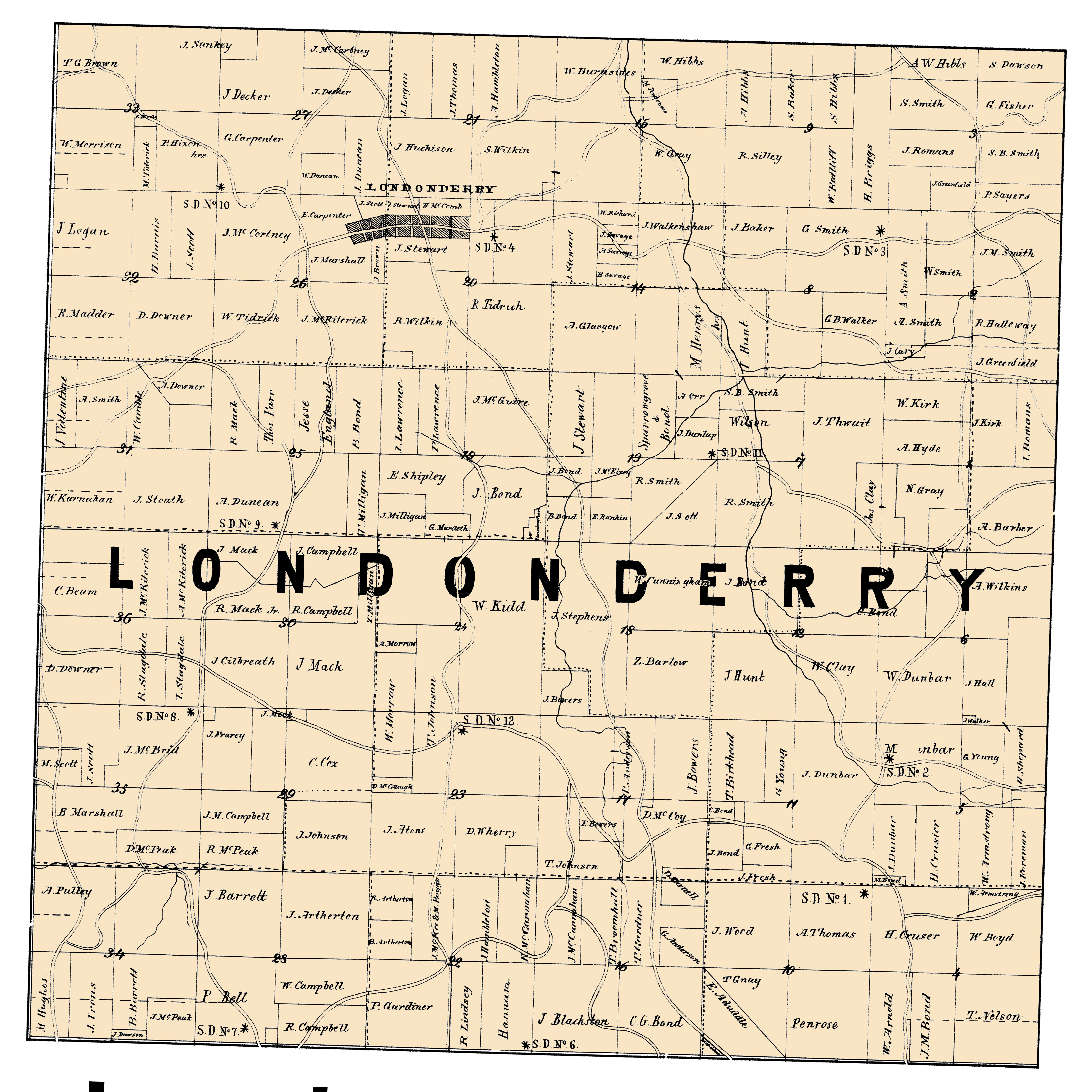 Londonderry Township ownership map preview