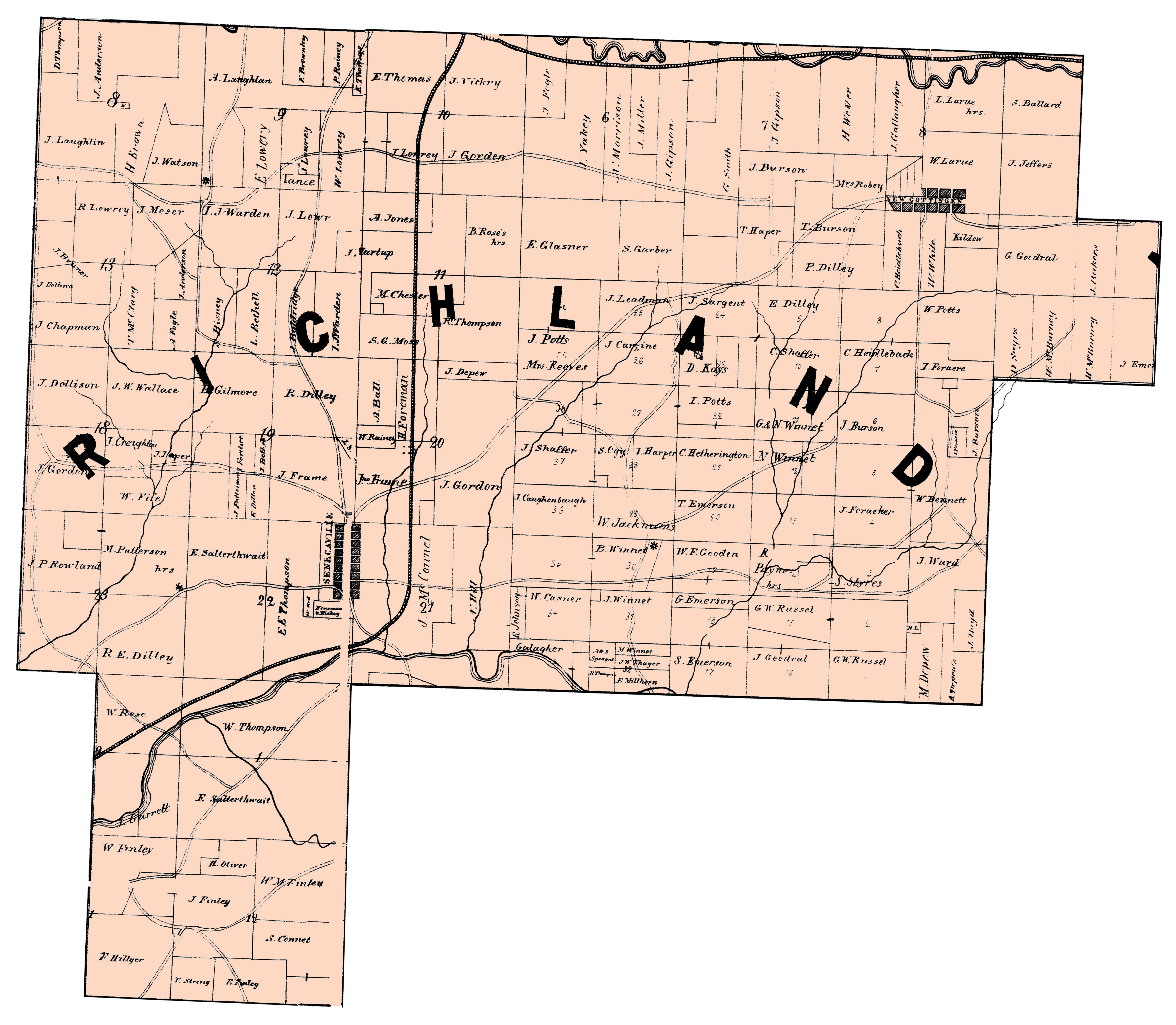 Richland Township ownership map preview