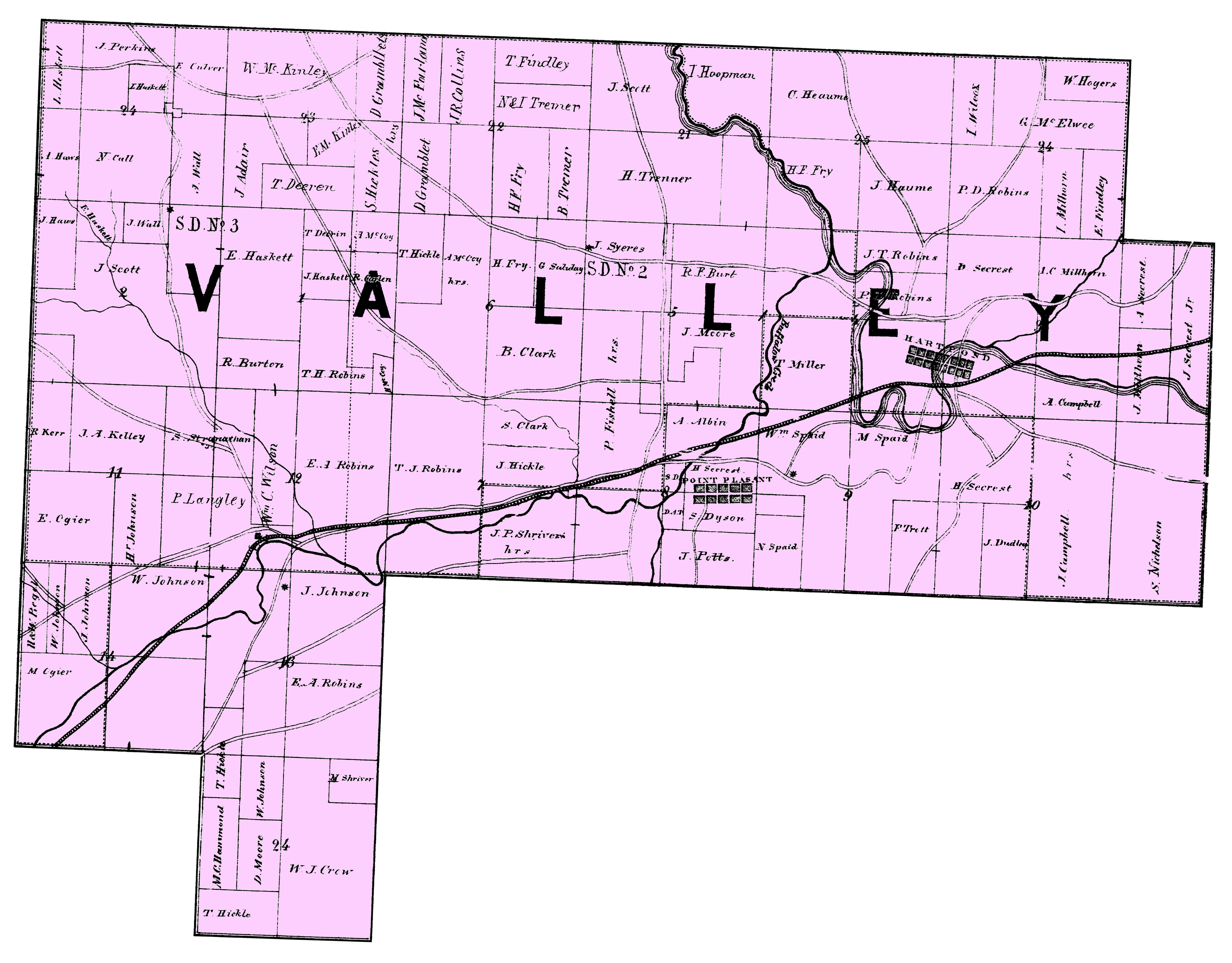 Valley Township ownership map preview