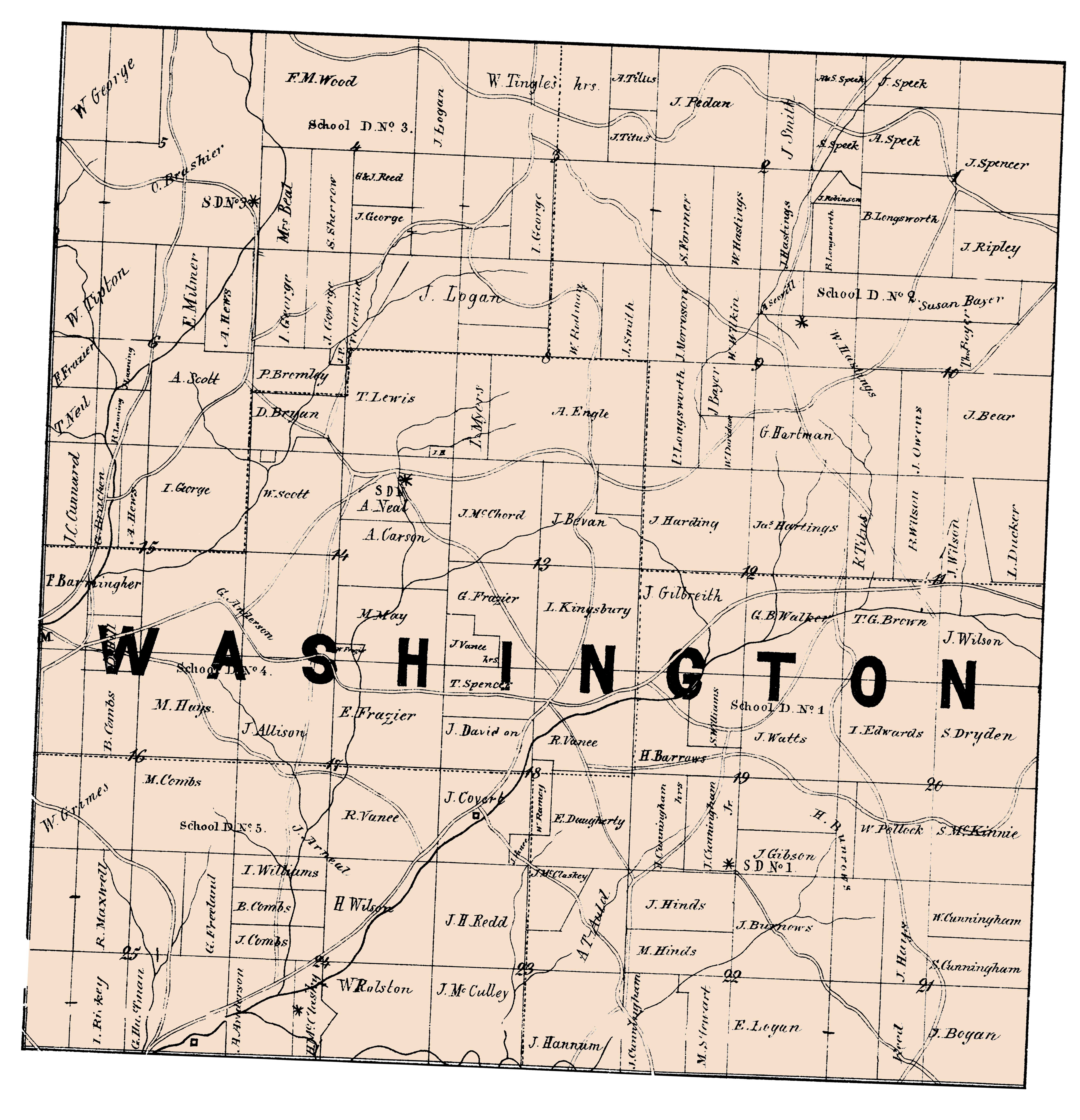 Washington Township ownership map preview