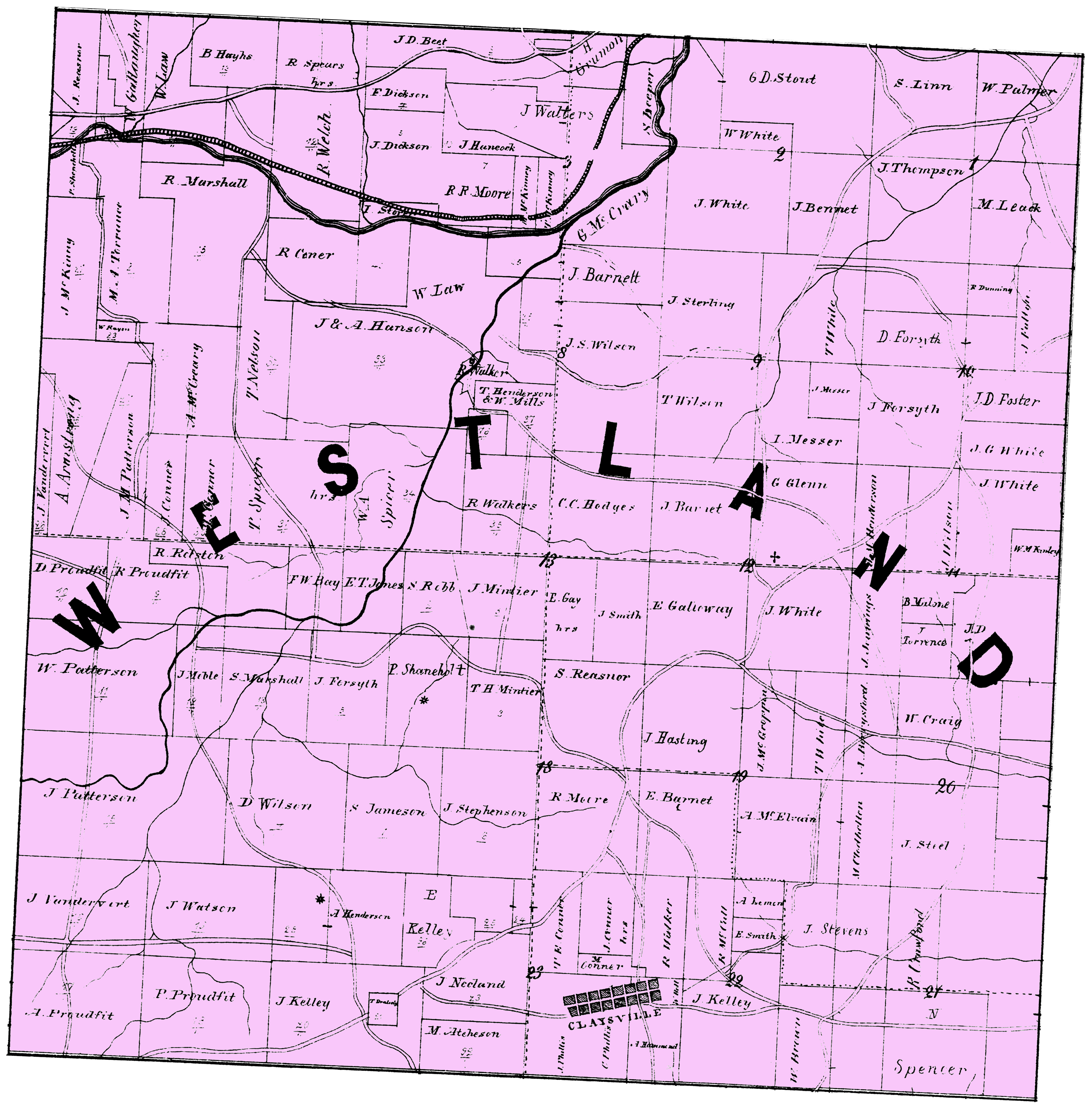 Westland Township ownership map preview